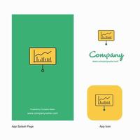 Presentation Company Logo App Icon and Splash Page Design Creative Business App Design Elements vector