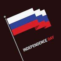 Russia Independence day design vector