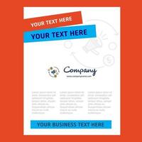 Speaker Title Page Design for Company profile annual report presentations leaflet Brochure Vector Background