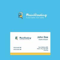 Search Document logo Design with business card template Elegant corporate identity Vector