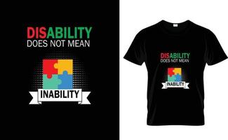 DISABILITY DOES..CUSTOM DESIGN vector