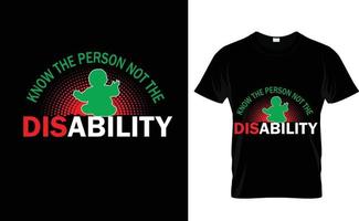 KNOW THE PERSON...AUTISM T SHIRT vector