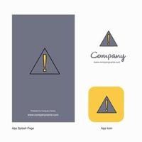 Error Company Logo App Icon and Splash Page Design Creative Business App Design Elements vector