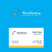 Chemical reaction logo Design with business card template Elegant corporate identity Vector