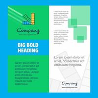 Scale Company Brochure Title Page Design Company profile annual report presentations leaflet Vector Background