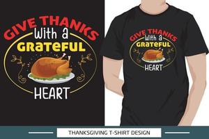 thanksgiving Day T-Shirt Design Pro Vector