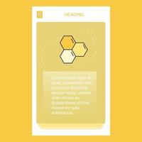 Cells mobile vertical banner design design Vector
