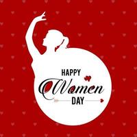 8 March logo vector design with international womens day background