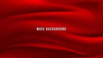 elegant red wave background template design vector