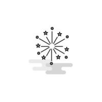 Blast Web Icon Flat Line Filled Gray Icon Vector