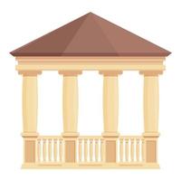 Shelter art icon cartoon vector. Pergola house vector