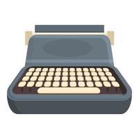 Old typewriter icon cartoon vector. Style equipment vector