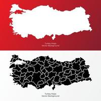 Collection of silhouette Turkey maps design vector. Silhouette Turkey maps vector