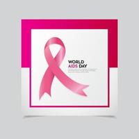 Celebration world aids day design background vector