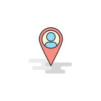 Flat Location Icon Vector