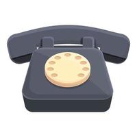 Analogue telephone icon cartoon vector. Retro audio vector