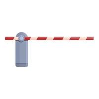 Barrier icon, cartoon style vector