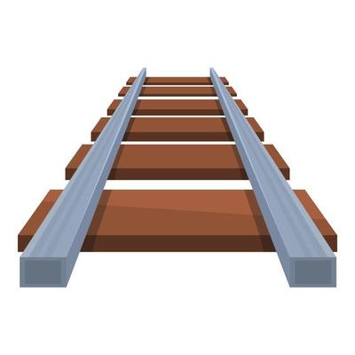 Rails icon, cartoon style
