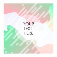 Colorful background with typography vector