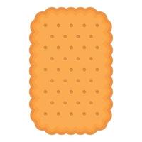 Sweet cracker icon cartoon vector. Cookie food vector