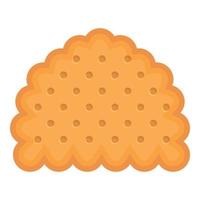 vector de dibujos animados de icono de bocadillo de mantequilla. comida de galleta