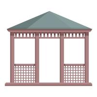 Shelter icon cartoon vector. Pergola house vector