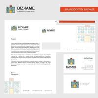 Hospital Business Letterhead Envelope and visiting Card Design vector template