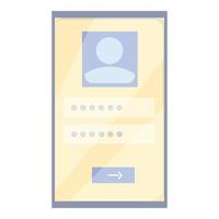 Order register icon cartoon vector. User form vector