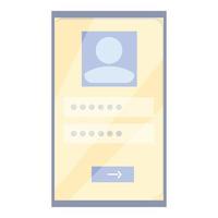 Order register icon cartoon vector. User form vector