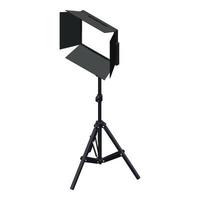 Camera studio light icon, isometric style vector