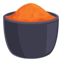 Powder food icon cartoon vector. Spice gincer vector