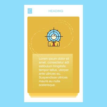 Target mobile vertical banner design design Vector