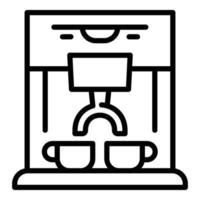 Professional coffee machine icon, outline style vector