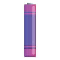 Thin battery icon, cartoon style vector