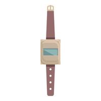 Old electric watch icon cartoon vector. Vintage device vector