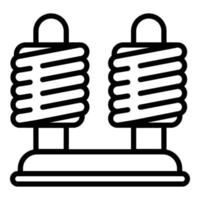 Coil stand icon, outline style vector