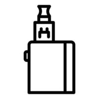 icono de vape de tienda, estilo de contorno vector