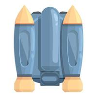 Professional jetpack icon cartoon vector. Boost jet vector