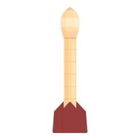 Mars rocket icon cartoon vector. Space planet vector