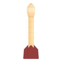 Mars rocket icon cartoon vector. Space planet vector