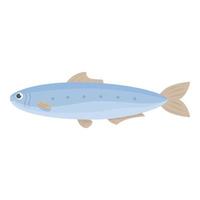 vector de dibujos animados de icono de lata de sardina. pescados y mariscos