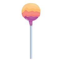 Kid cake pop icon cartoon vector. Candy sugar vector