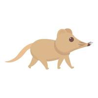 Walk shrew icon cartoon vector. Farm animal vector