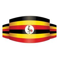 Freedom uganda flag icon cartoon vector. National day vector