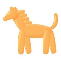 vector de dibujos animados de icono de caballo de globo. juguete de animales