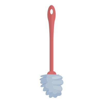 Toilet brush icon cartoon vector. Cleaning bristle