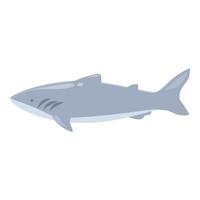 Alaska shark icon cartoon vector. Polar shark vector