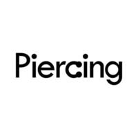 the piercing typography vector