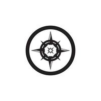 Compass icon and symbol vector template