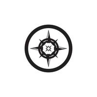 Compass icon and symbol vector template